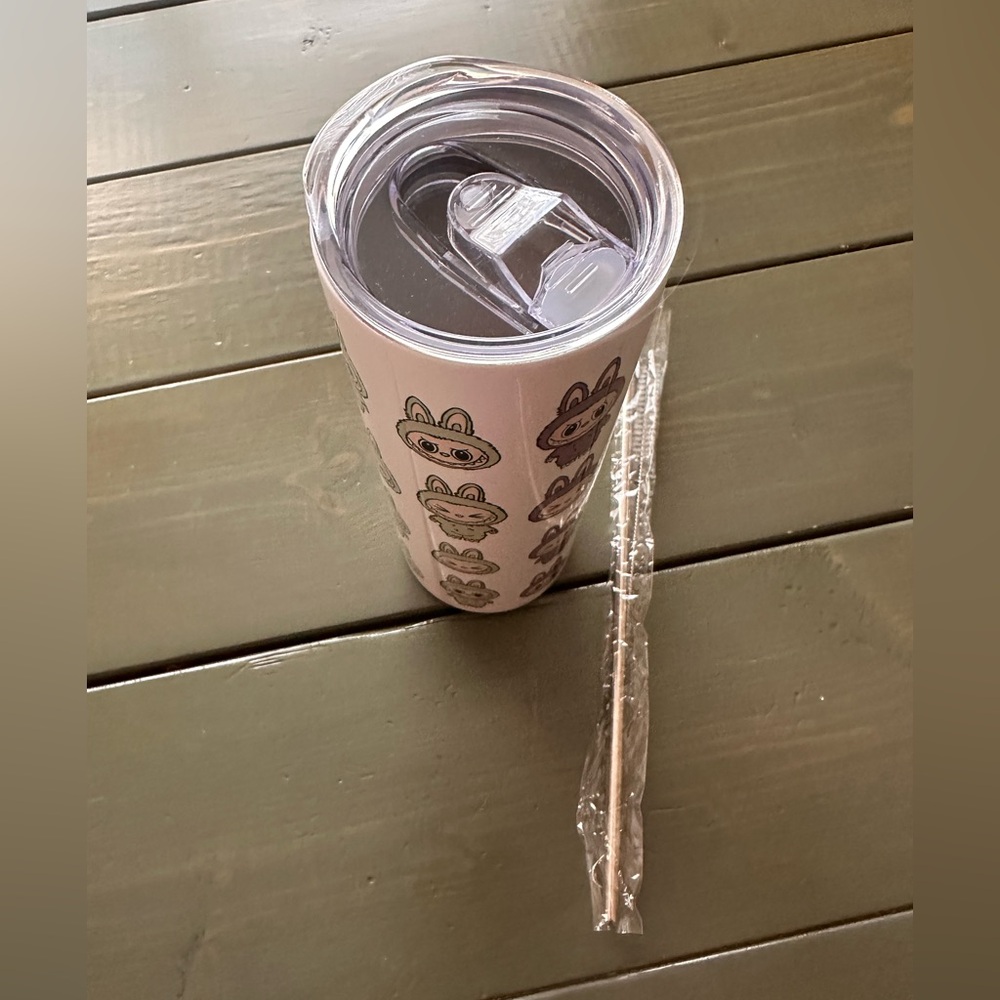 Labubu Stainless Steel 20oz Tumbler with Lid & Straw - Picture 6 of 8